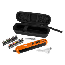 Акумуляторна викрутка NEO TOOLS 04-199 4 В, USB-C, 25 біт, адаптер, кейс