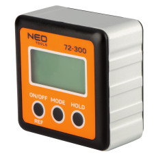 Цифровий кутомір NEO 72-300, точність ±0,1°, LCD дисплей, вимірювання у 4 одиницях