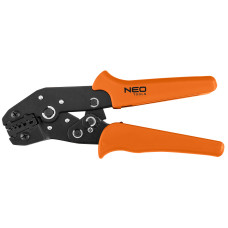 Кліщі для обтиску гільз NEO Tools 01-544, 0,25–6 мм², храпові, 195 мм