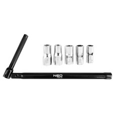 Універсальний монтажний ключ NEO TOOLS 02-446, 5 шестигранних головок, 250 мм
