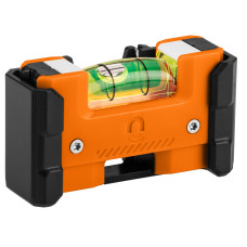 Кішеньковий спиртовий рівень NEO TOOLS 71-220 з затиском та магнітом, V-профіль