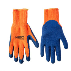 Рукавички утеплені Neo Tools 97-611 робочі, латексне покриття, розмір 10