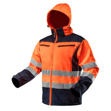 Куртка Neo Tools 81-701 Softshell підвищеної видимості, водо- та вітронепроникна