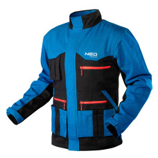 Робоча куртка NEO TOOLS 81-215 HD+, 100 % бавовна, 275 г/м², посилені плечі, CE