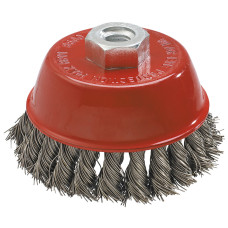 Щітка дротяна чашкова 65 мм x М14, INOX
