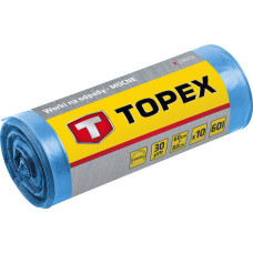 Мішки для сміття TOPEX 23B259, 240 л, сині, 10 шт., розмір 120x150 см, ПВД