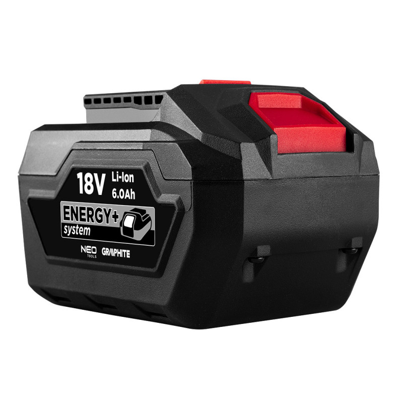Акумуляторна батарея Graphite 58G086 Energy+ 18 В, Li-Ion, 6,0 Ач.