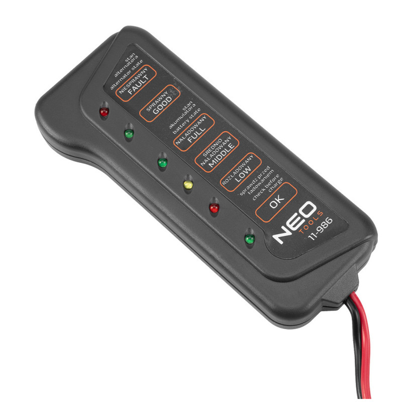 Тестер акумулятора - генератора 12 В LED