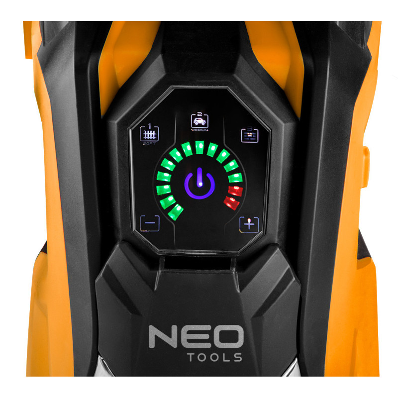 Мийка високого тиску NEO 04-705, 2000 Вт, 150 бар, шланг 5 м з котушкою, набір аксесуарів