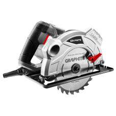 Дискова пила GRAPHITE 59G370, 1500 Вт, діаметр диска 185 мм, кут нахилу 45°