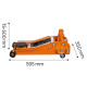 Домкрат гідравлічний підкатний алюмінієвий NEO 11-731, 2,5 т, 370 мм