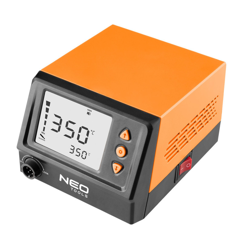 Паяльна станція NEO-TOOLS 19-200 SL1, 60 Вт, 180–480 °C, ЖК-дисплей, ESD-захист