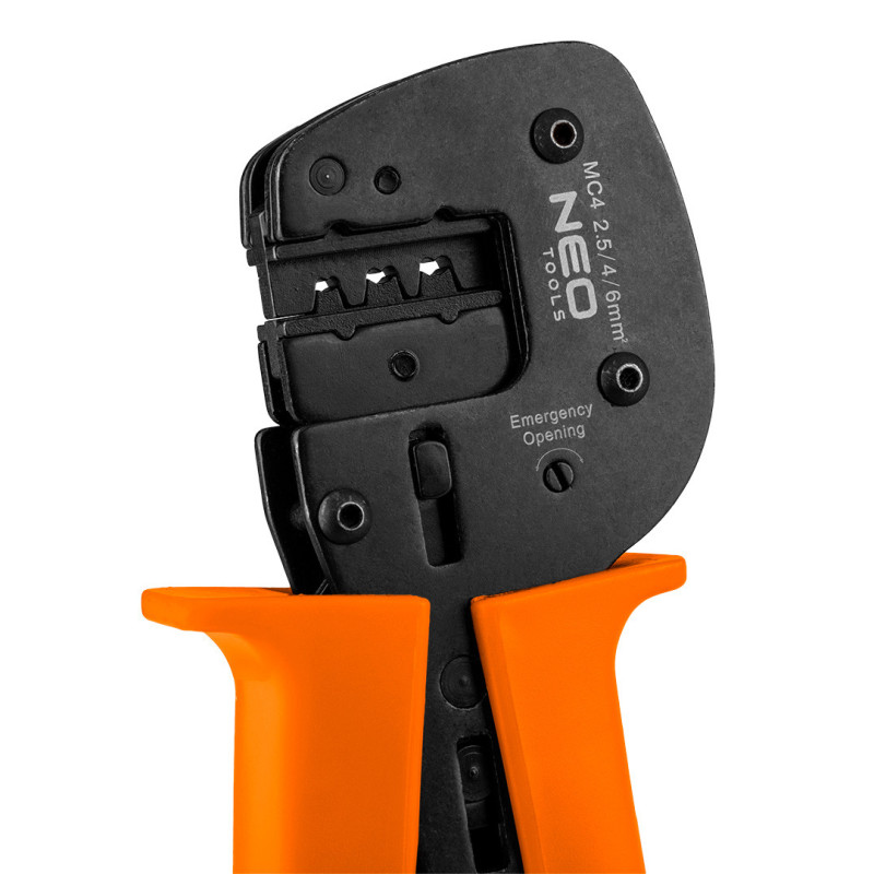 Обтискні кліщі MC4 NEO Tools 01-555 для сонячних панелей, BNC/F/RCA, з храповим механізмом