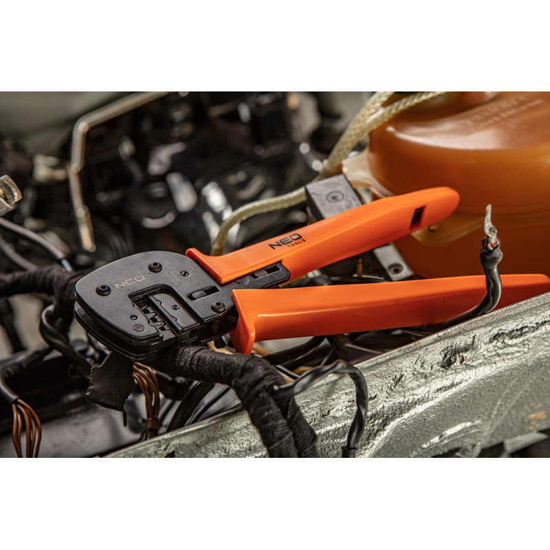 Обтискні кліщі MC4 NEO Tools 01-555 для сонячних панелей, BNC/F/RCA, з храповим механізмом