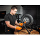 Футболка-поло NEO TOOLS 81-659 DENIM BLACK, чорна, 100% бавовна, робоча