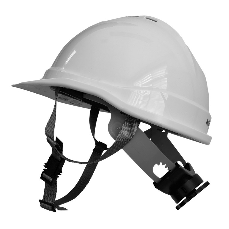 Промислова каска NEO TOOLS 97-221, біла, з підборідним ременем, ABS, сертифікат CE