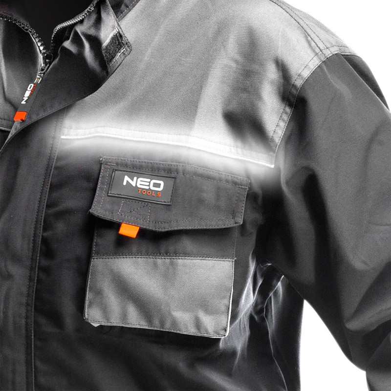 Куртка робоча Neo Tools 81-210, подвійні шви та функціональні кишені
