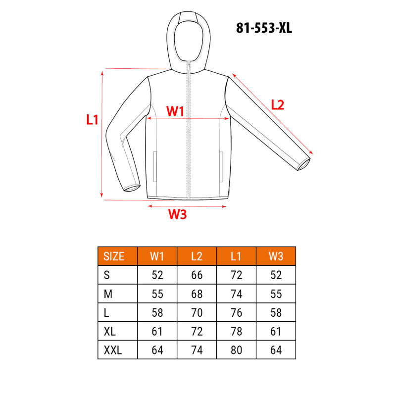 Куртка Neo Tools 81-553-XL, Softshell, Водонепроникна