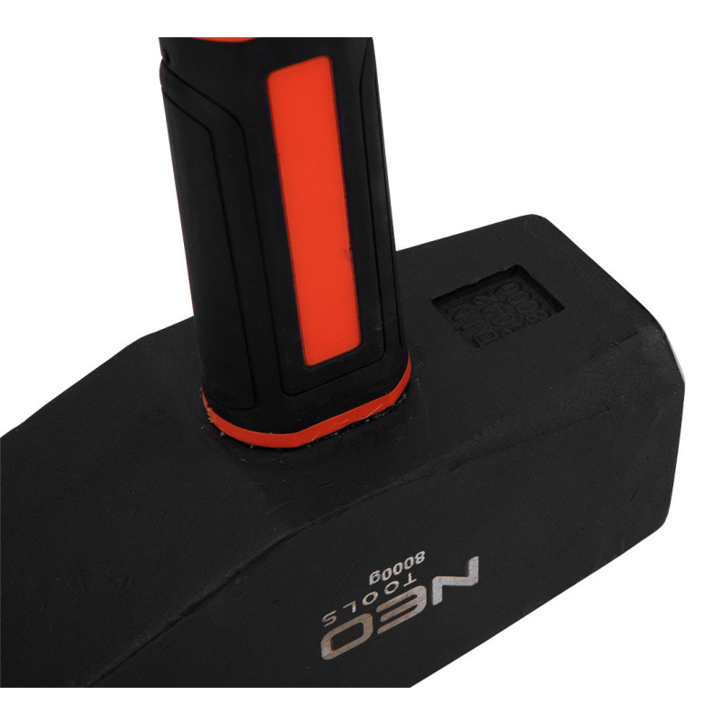 Молоток слюсарний NEO TOOLS 25-155, 8 кг, кований, ручка зі склопластику, TÜV, DIN 1193