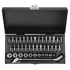 Набір торцевих головок та біт з адаптером Neo Tools 08-603 41 шт.