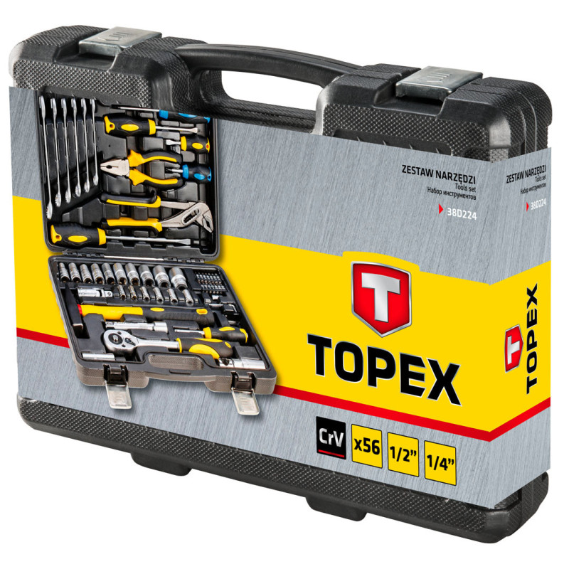 Набір інструментів Topex 38D224 56 шт.