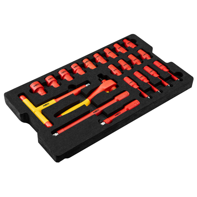Професійний сервісний ящик електрика Neo Tools 01-311, 52 інструменти, IP67.