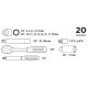 Набір інструментів Top tools 38D520 20 шт