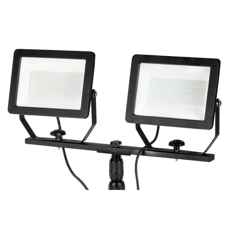 Neo Tools 99-096 Подвійний світлодіодний прожектор 2 x 100 Вт на штативі 1,8 м, LED, IP65