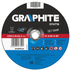 Відрізний диск по металу GRAPHITE 57H719 125×1,0×22,2 мм A60-T-BF EN12413