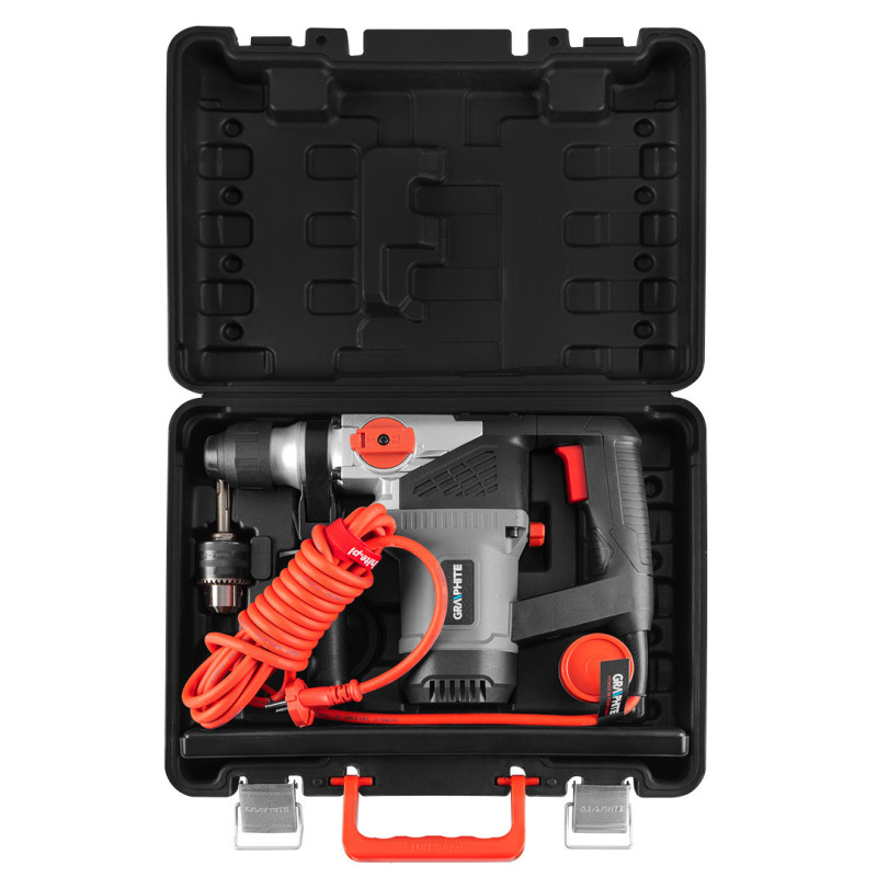Перфоратор SDS+ GRAPHITE 58G860, 900 Вт, 4 Дж, 3 режими, кейс
