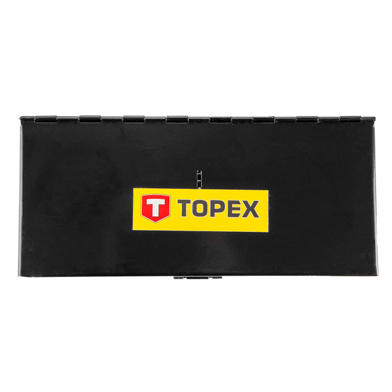 Набір мітчиків і плашок TOPEX 14A426, 32 елементи, M3–M12, вольфрамова сталь, металевий кейс