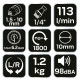 Пневматична дриль NEO Tools 14-026, 1800 об/хв, реверс, діаметр свердла до 10 мм
