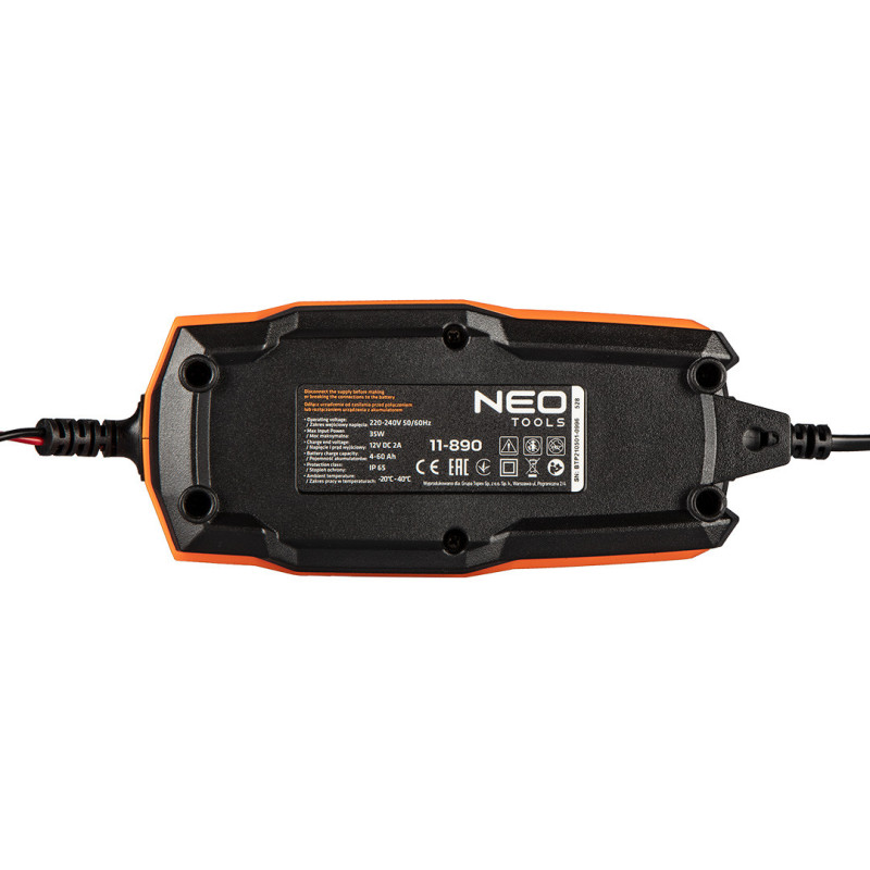 Зарядний пристрій для акумуляторів Neo Tools 11-890 12В,  2 А/35 Вт (AGM, GEL)