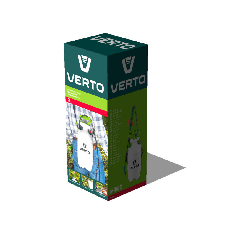 Обприскувач садовий VERTO 15G504, 3 літри, з ременем і клапаном безпеки