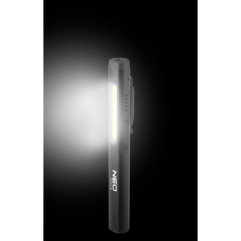 Інспекційна лампа NEO Tools 99-077, 4 в 1: COB LED 450 лм, лазер, УФ 365 нм, USB-C