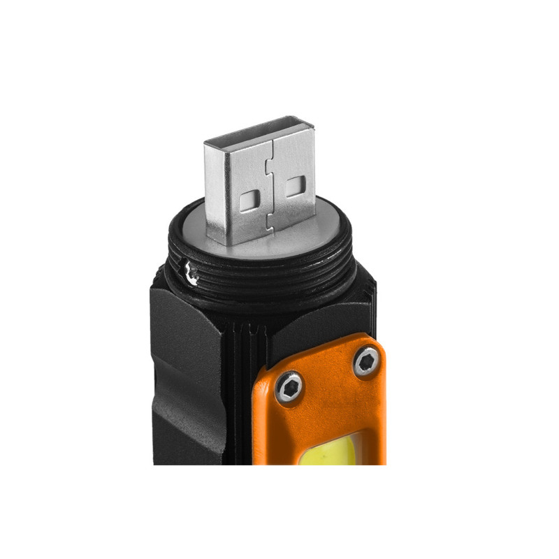 Ліхтар акумуляторний NEO Tools 99-034, CREE XPE + COB LED, 300 лм, USB, магніт, 5 режимів
