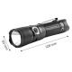 Ліхтар акумуляторний NEO Tools 99-075, SST40 LED, 1500 лм, USB-C, 4000 мА·год, дальність 200 м