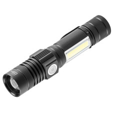 Ліхтар акумуляторний, алюмінієвий корпус 800lm 2в1 CREE T6 LED