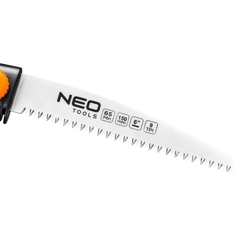 Садова пилка Neo Tools 42-100, 9 зубів на дюйм, висувне полотно, для саду