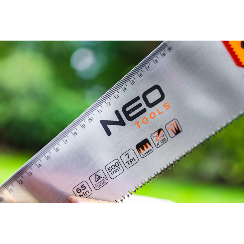 Ножівка NEO 41-141, 500 мм, 7 зубів на дюйм, з градуйованою шкалою