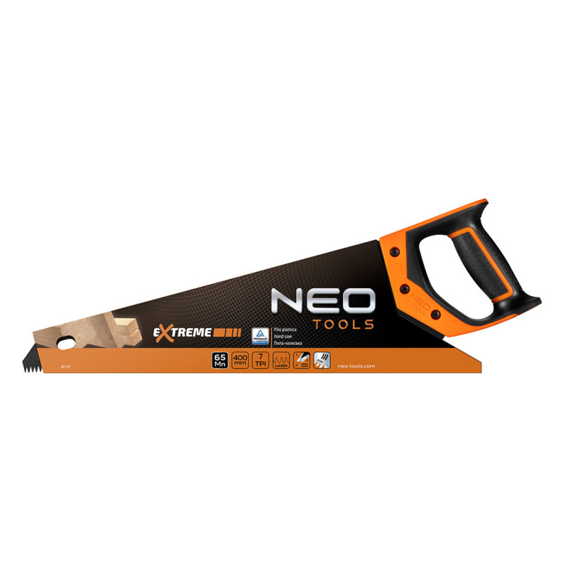 Ножівка по дереву Neo Tools 41-111, 400 мм, 7 TPI