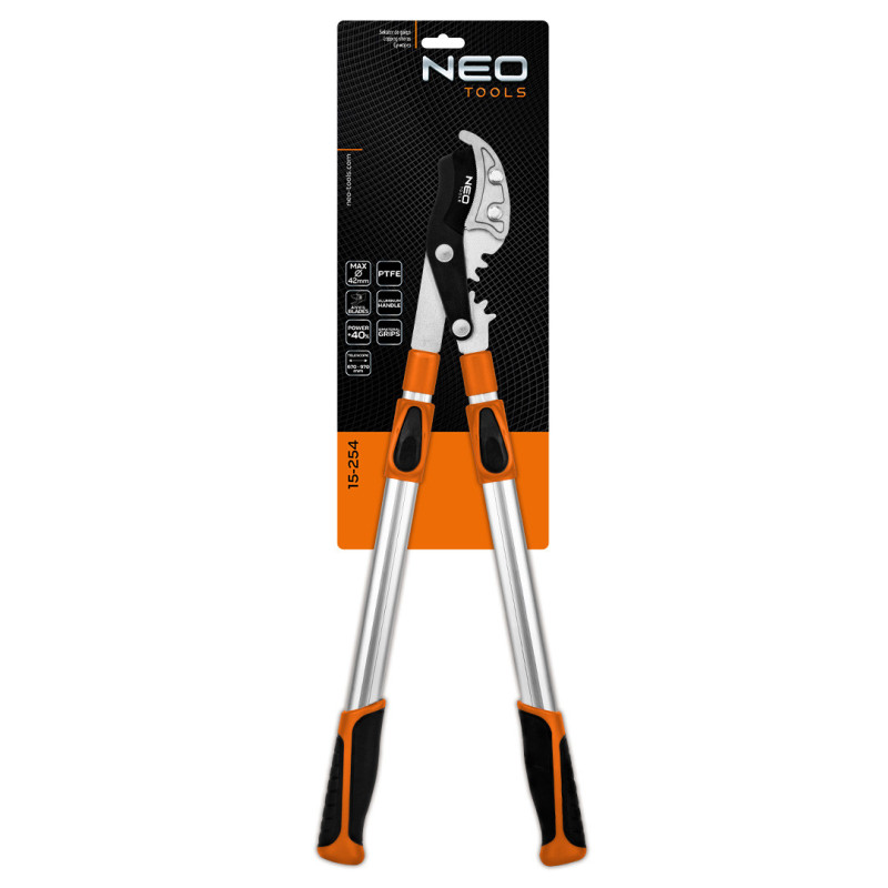 Гілкоріз телескопічний NEO TOOLS 670 мм — обрізка гілок до 42 мм