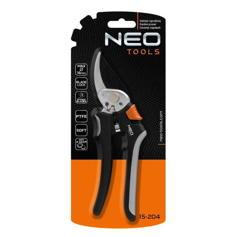 Обхідний сектор Neo Tools 200 мм, арт. 15-204 – з редуктором для легкої обрізки