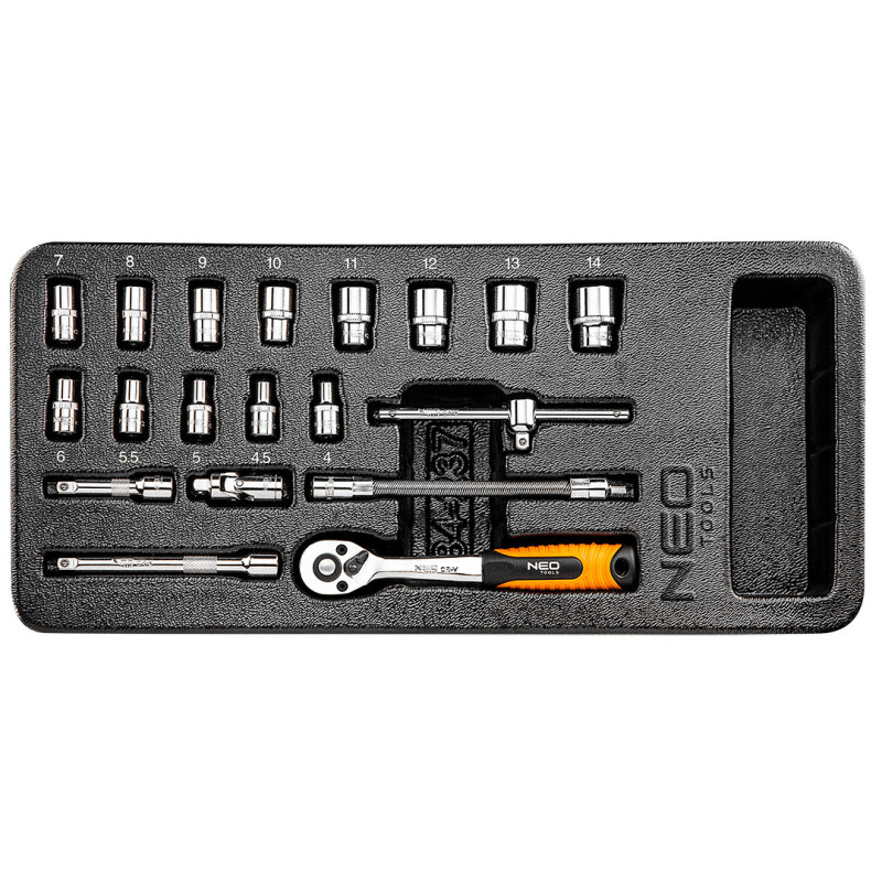 Візок для інструментів Neo Tools 84-220+G з 7 ящиками та набором професійних інструментів