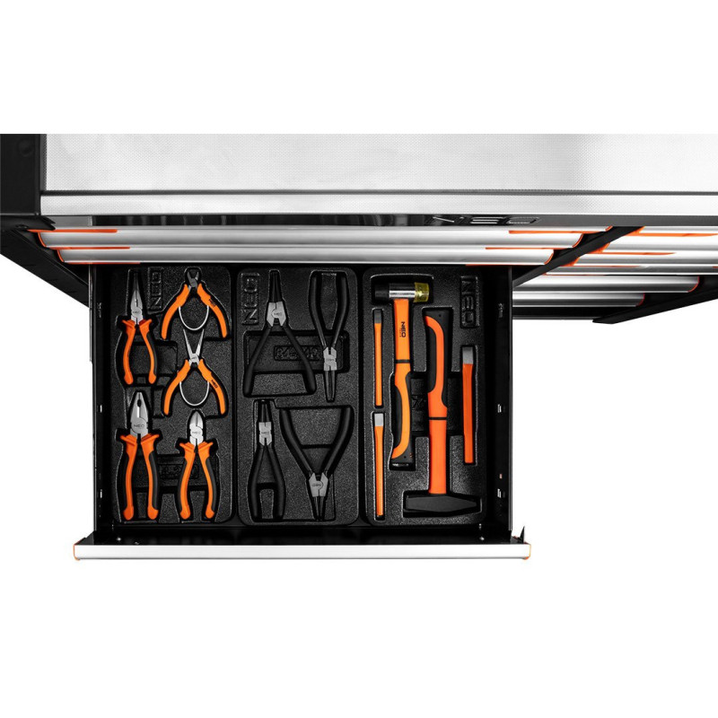 Візок для інструментів Neo Tools PRO 84-225+G з 12 ящиками та набором професійних інструментів