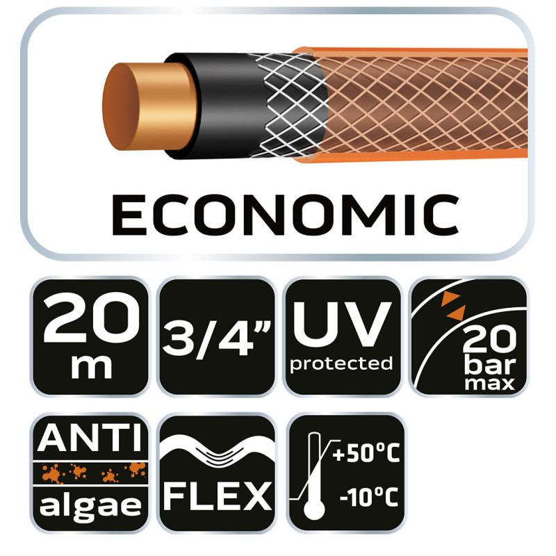 Шланг NEO Tools 15-803 Economic, діаметр 3/4