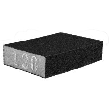 Губка наждачна, 70 x 25 x 100 мм, K120
