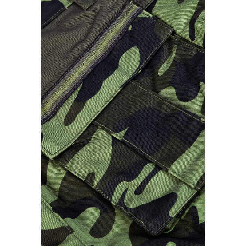 Робочі шорти камуфляжні NEO 81-271, Camo, з еластичним поясом і кишенями