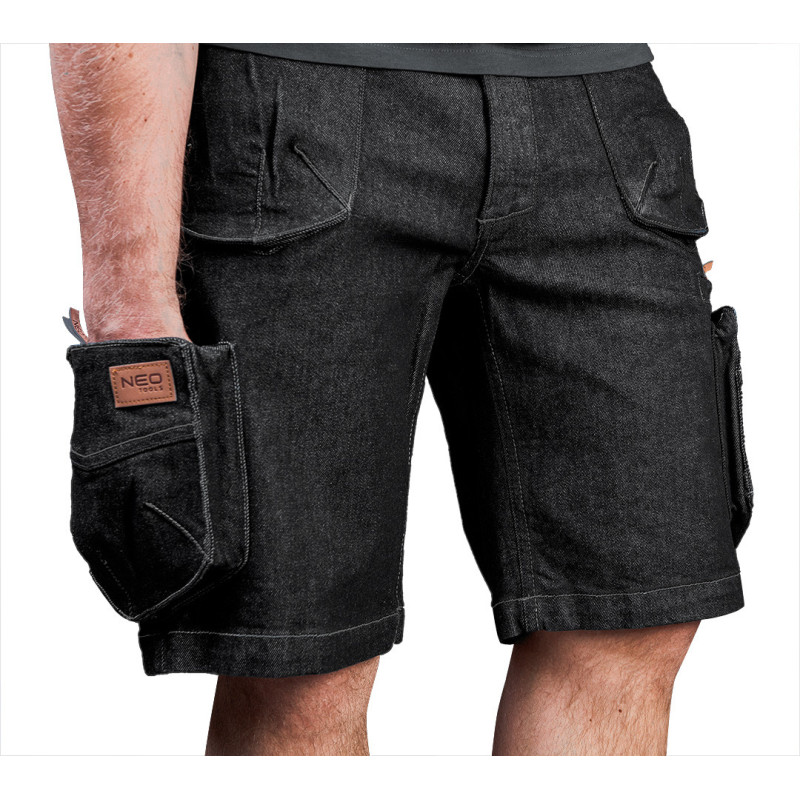 Робочі джинсові шорти NEO 81-273 DENIM BLACK