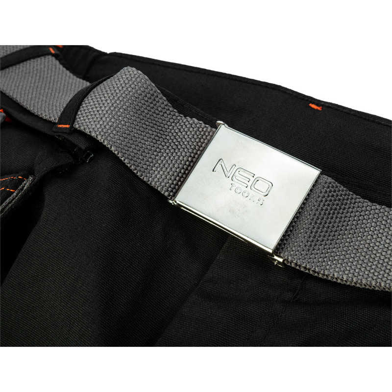Шорти робочі NEO HD Slim 81-278, чорні, з підсиленнями Oxford та знімними карманами